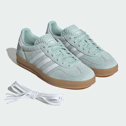 Men's Adidas Gazelle Indoor Ash Green Shoes