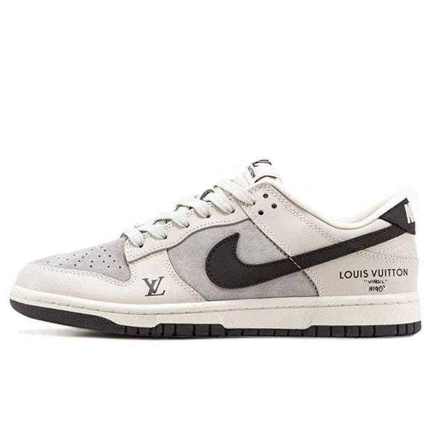 Men's SB Dunk Low x Louis Vuitton Grey Black Sneakers