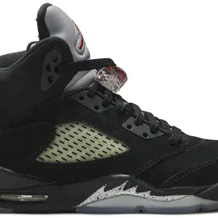 Men's Air Jordan 5 Black Metallic Shoes