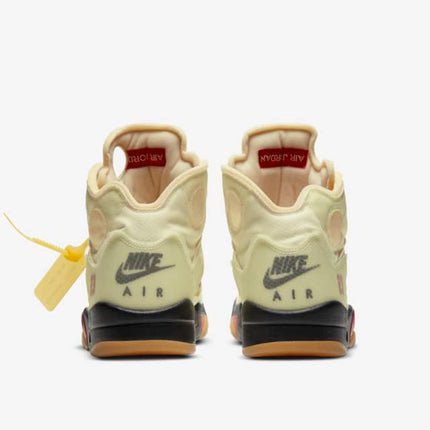 Men's Air Jordan 5 OFF-WHITE x Air Jordan 5 'Sail' Shoes