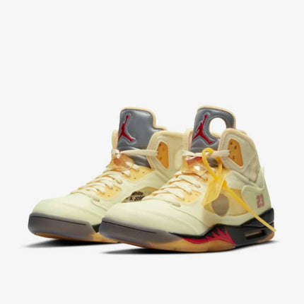 Men's Air Jordan 5 OFF-WHITE x Air Jordan 5 'Sail' Shoes