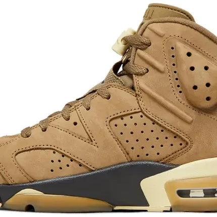 Men's Air Jordan 6 Brown Kelp Shoes