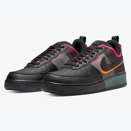 Men's Nike Air Force 1 Black Neon Shoes