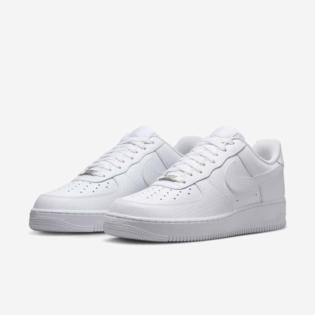 Men's Nike Air Force 1 Low 'White Carbon Fiber' Shoes