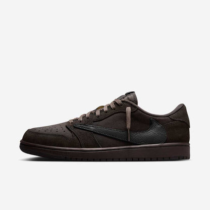 Men's Travis Scott x Air Jordan 1 Low 'Velvet Brown' Shoes