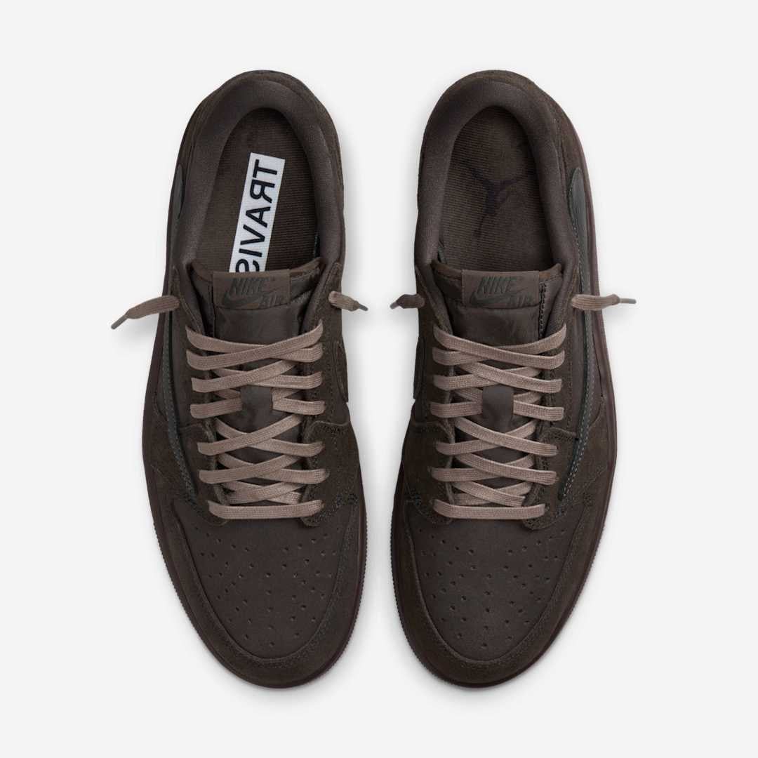 Men's Travis Scott x Air Jordan 1 Low 'Velvet Brown' Shoes