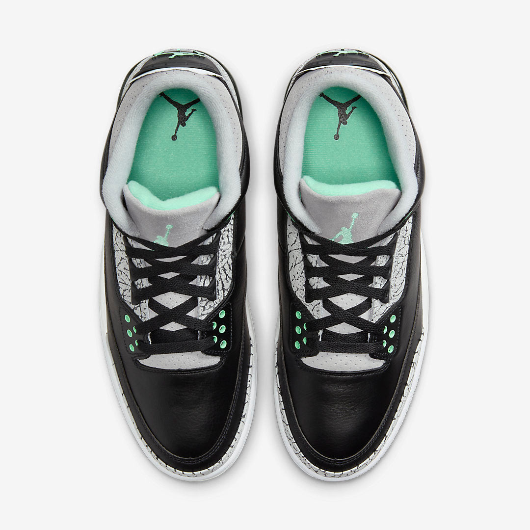 Men's Air Jordan 3 Green Glow Shoes