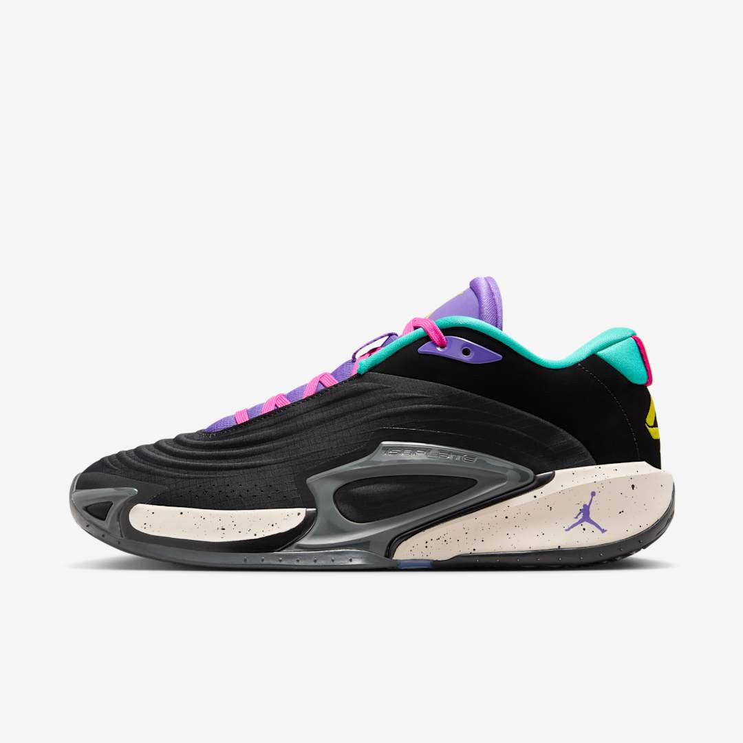Men's Air Jordan Luka 3 Black Hyper Jade Shoes