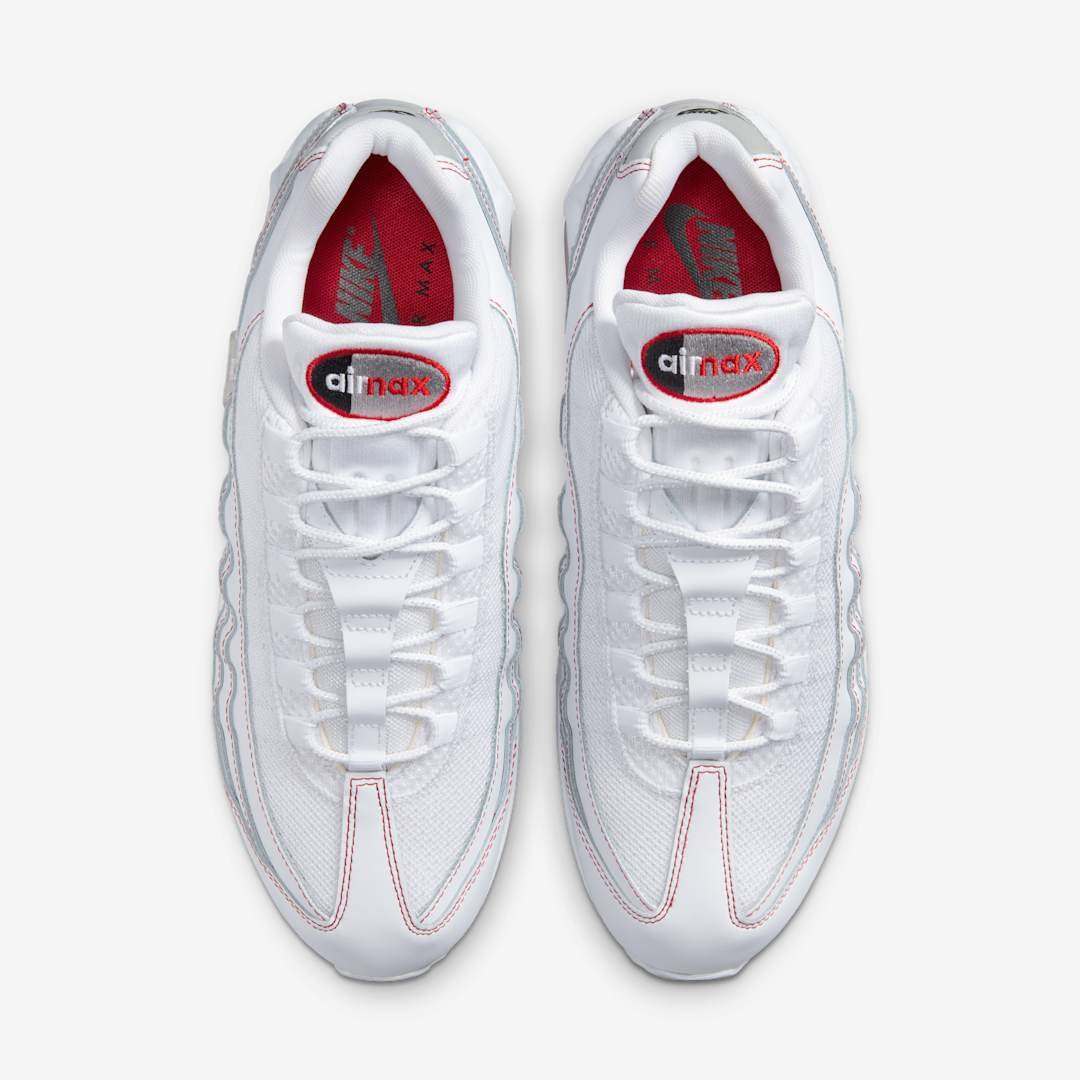 Men's Nike Air Max 95 White University Red Shoes