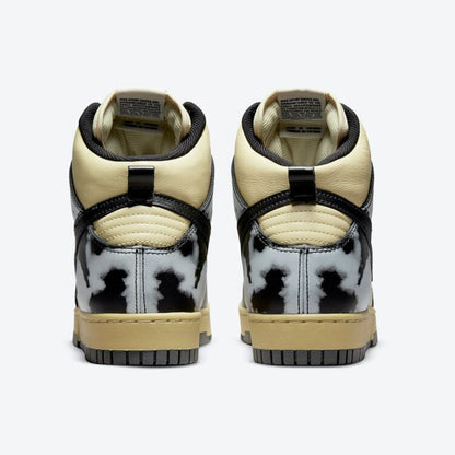 Men's Nike Dunk High Black Acid Wash Shoes