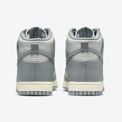 Men's Nike Dunk High Grey White Shoes