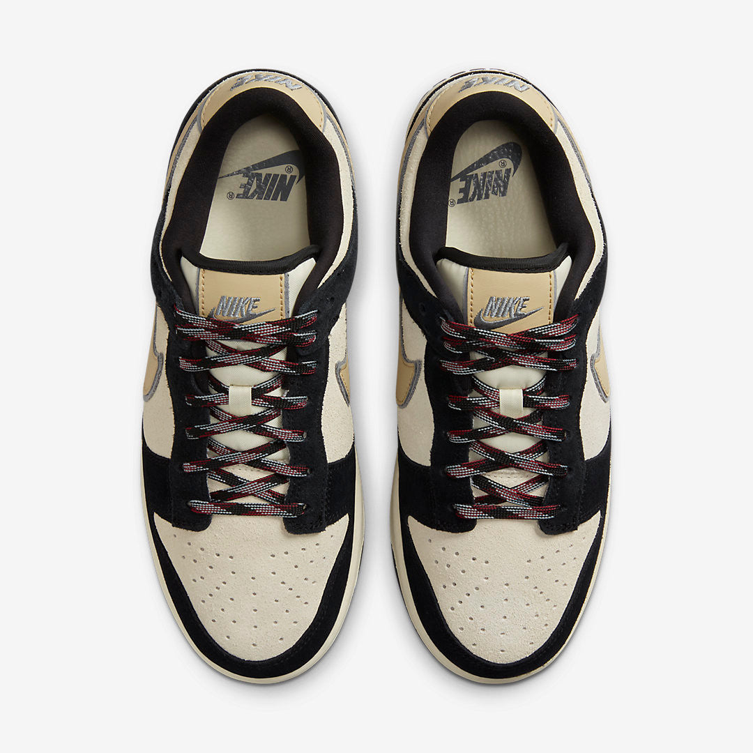 Men's Nike Dunk Low Black Suede Shoes