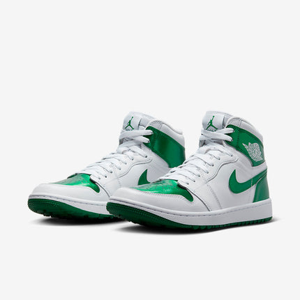 Men's Air Jordan 1 High Golf 'Metallic Green' Shoes