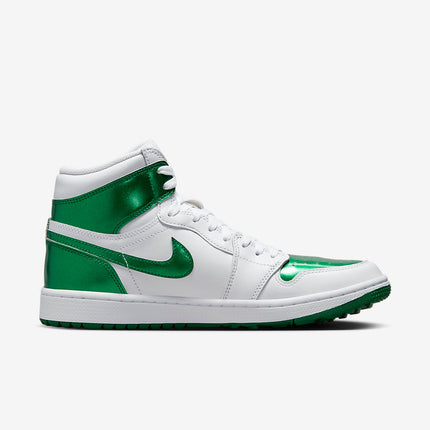 Men's Air Jordan 1 High Golf 'Metallic Green' Shoes