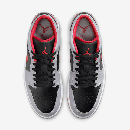 Men's Air Jordan 1 Low 'Black Cement Fire Red' Shoes