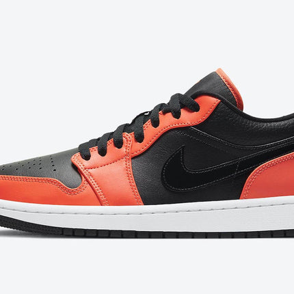 Men's Air Jordan 1 Low 'Black Orange' Shoes