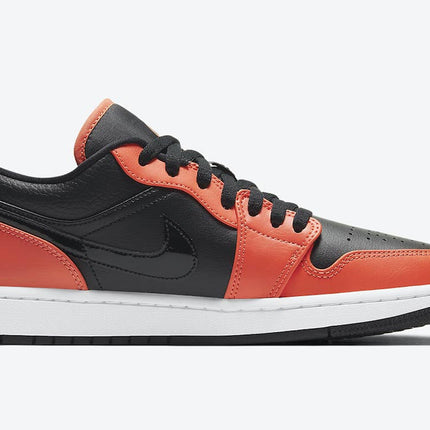 Men's Air Jordan 1 Low 'Black Orange' Shoes
