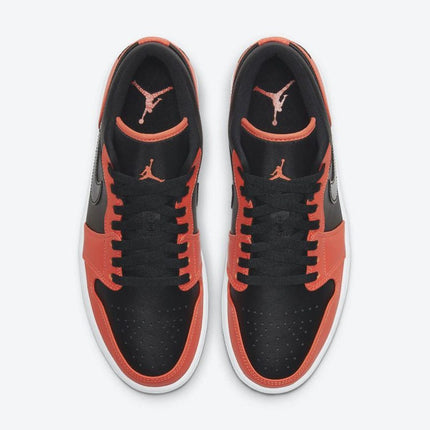 Men's Air Jordan 1 Low 'Black Orange' Shoes