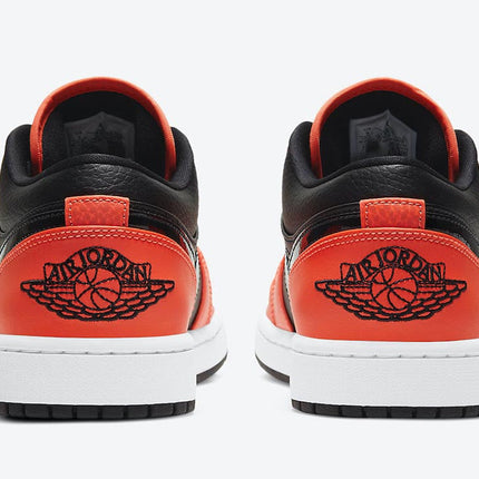 Men's Air Jordan 1 Low 'Black Orange' Shoes