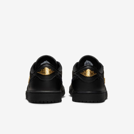 Men's Air Jordan 1 Low 'Black Metallic Gold' Shoes