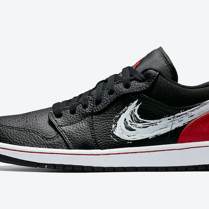 Men's Air Jordan 1 Low 'Brushstroke Swoosh' Shoes