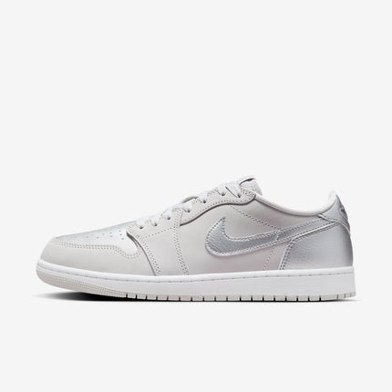Men's Air Jordan 1 Low 'Metallic Silver' Shoes
