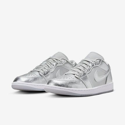 Men's Air Jordan 1 Low 'Metallic Silver' Shoes
