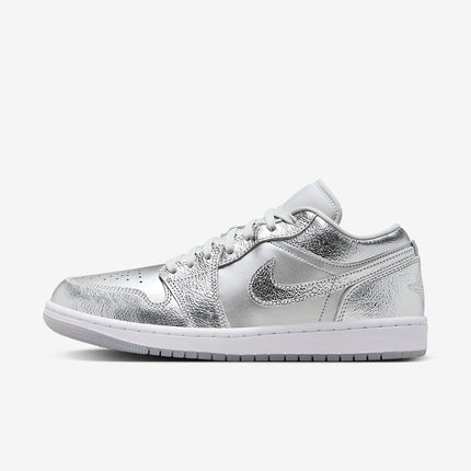 Men's Air Jordan 1 Low 'Metallic Silver' Shoes