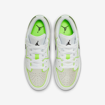Men's Air Jordan 1 Low 'White Black-Platinum Tint' Shoes