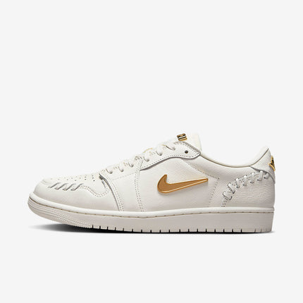 Men's Air Jordan 1 Low 'White Metallic Gold' Shoes