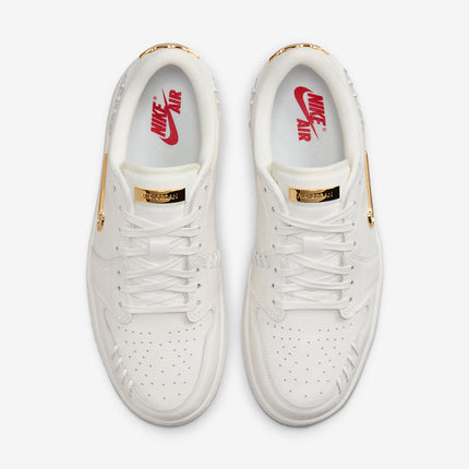 Men's Air Jordan 1 Low 'White Metallic Gold' Shoes