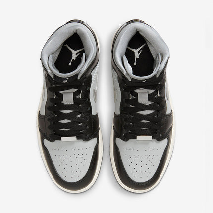 Men's Air Jordan 1 Mid 'Black Chrome' Shoes