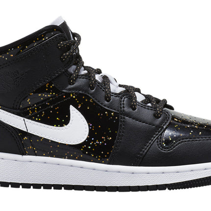 Men's Air Jordan 1 Mid 'Black Speckle' Shoes