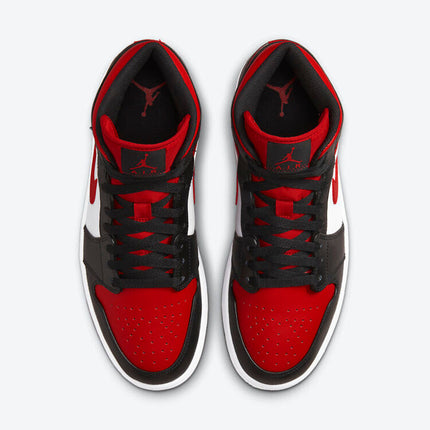 Men's Air Jordan 1 Mid 'Bred Toe' Shoes
