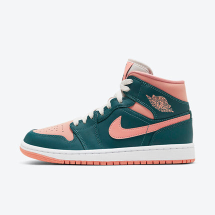 Men's Air Jordan 1 Mid 'Dark Emerald Green' Shoes