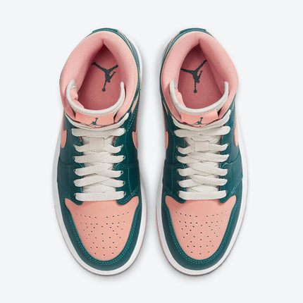 Men's Air Jordan 1 Mid 'Dark Emerald Green' Shoes