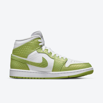 Men's Air Jordan 1 Mid 'Green Python' Shoes