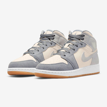 Men's Air Jordan 1 Mid 'Grey' Shoes
