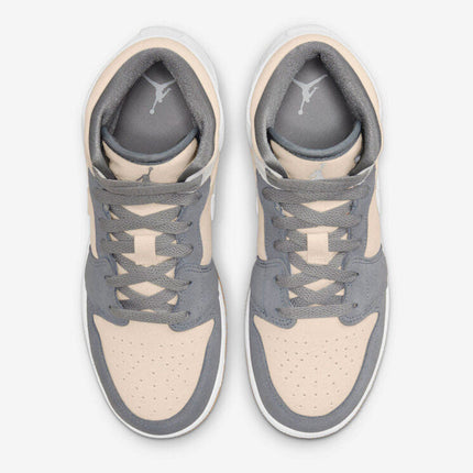 Men's Air Jordan 1 Mid 'Grey' Shoes