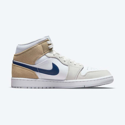 Men's Air Jordan 1 Mid 'Hairy Khaki' Shoes