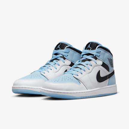 Men's Air Jordan 1 Mid 'Icy-Blue' Shoes