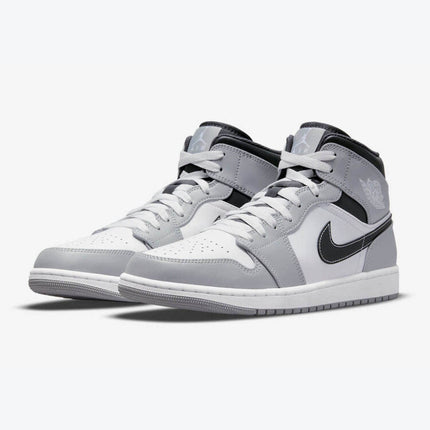 Men's Air Jordan 1 Mid 'Light Smoke Grey' Shoes
