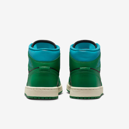 Men's Air Jordan 1 Mid 'Lucky Green' Shoes