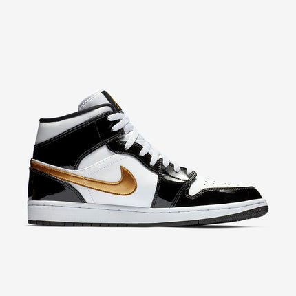 Men's Air Jordan 1 Mid 'Metallic Gold' Shoes