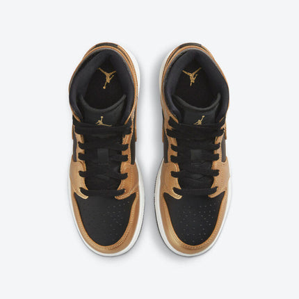 Men's Air Jordan 1 Mid 'Metallic Gold' Shoes