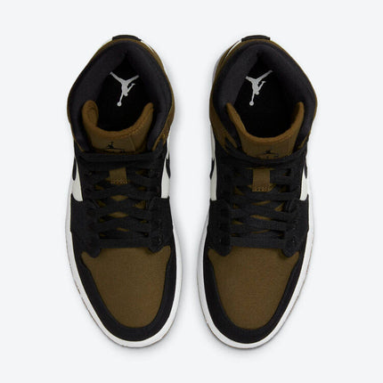Men's Air Jordan 1 Mid 'Olive Toe' Shoes