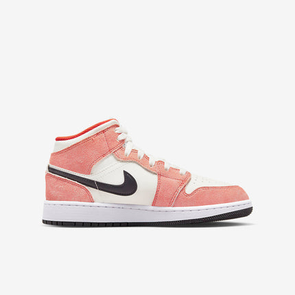 Men's Air Jordan 1 Mid 'Orange Suede' Shoes