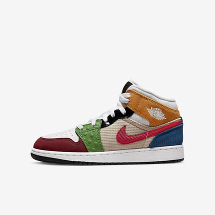 Men's Air Jordan 1 Mid 'Patchwork' Shoes