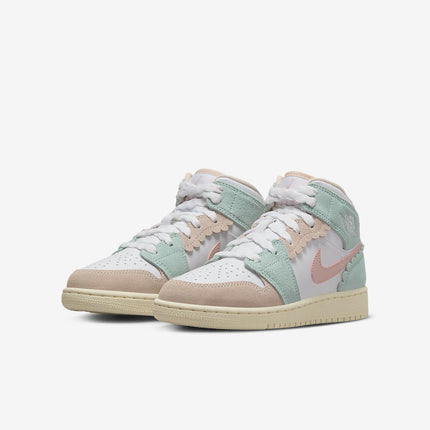 Men's Air Jordan 1 Mid 'Pink Oxford' Shoes