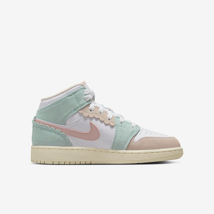 Men's Air Jordan 1 Mid 'Pink Oxford' Shoes